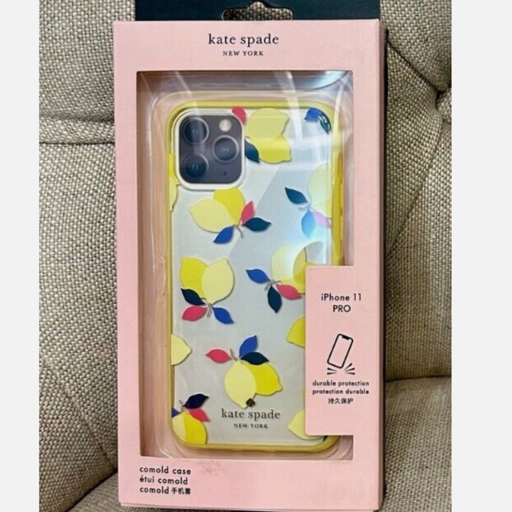 NEW Kate Spade New York Lemons Clear Phone Case iPhone 11 Pro NIB